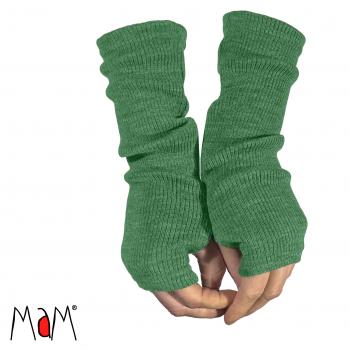 Manymonths Fingerlose Handschuhe Merinowolle Jade Green